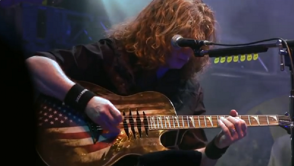 Dean Mako Dave Mustaine A/E USA Flag Acoustic