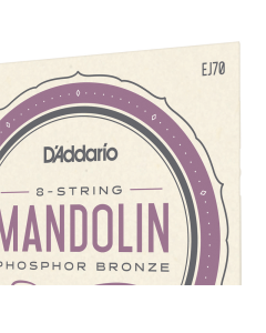 D'Addario EJ70 Phosphor Bronze Mandolin Strings, Med/Light, Ball ends