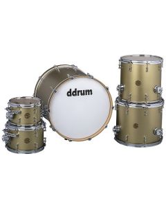 ddrum dios maple 5 piece satin gold shell pack drum kit