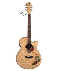LUNA Flora Rose Acoustic Electric Guitar