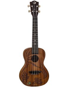 Luna Concert Coral Solid Body Uke