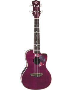 Luna Flora Maple Concert Ukulele w/Preamp Trans-Merlow