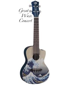 Luna Great Wave Concert Ukulele