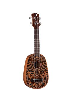 Luna Tribal Pineapple Mahogany Ukulele