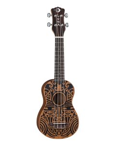 Luna Tribal Soprano Mahogany Ukulele