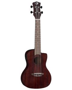 Luna Vintage Mahogany Concert Cutaway A/E Red Satin Uke