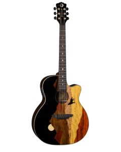 LUNA Vista Wolf A/E Gloss Natural Guitar w/case